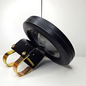Gate wheel 8" rubber gate Caster heavy duty gate helper support wheel side mount